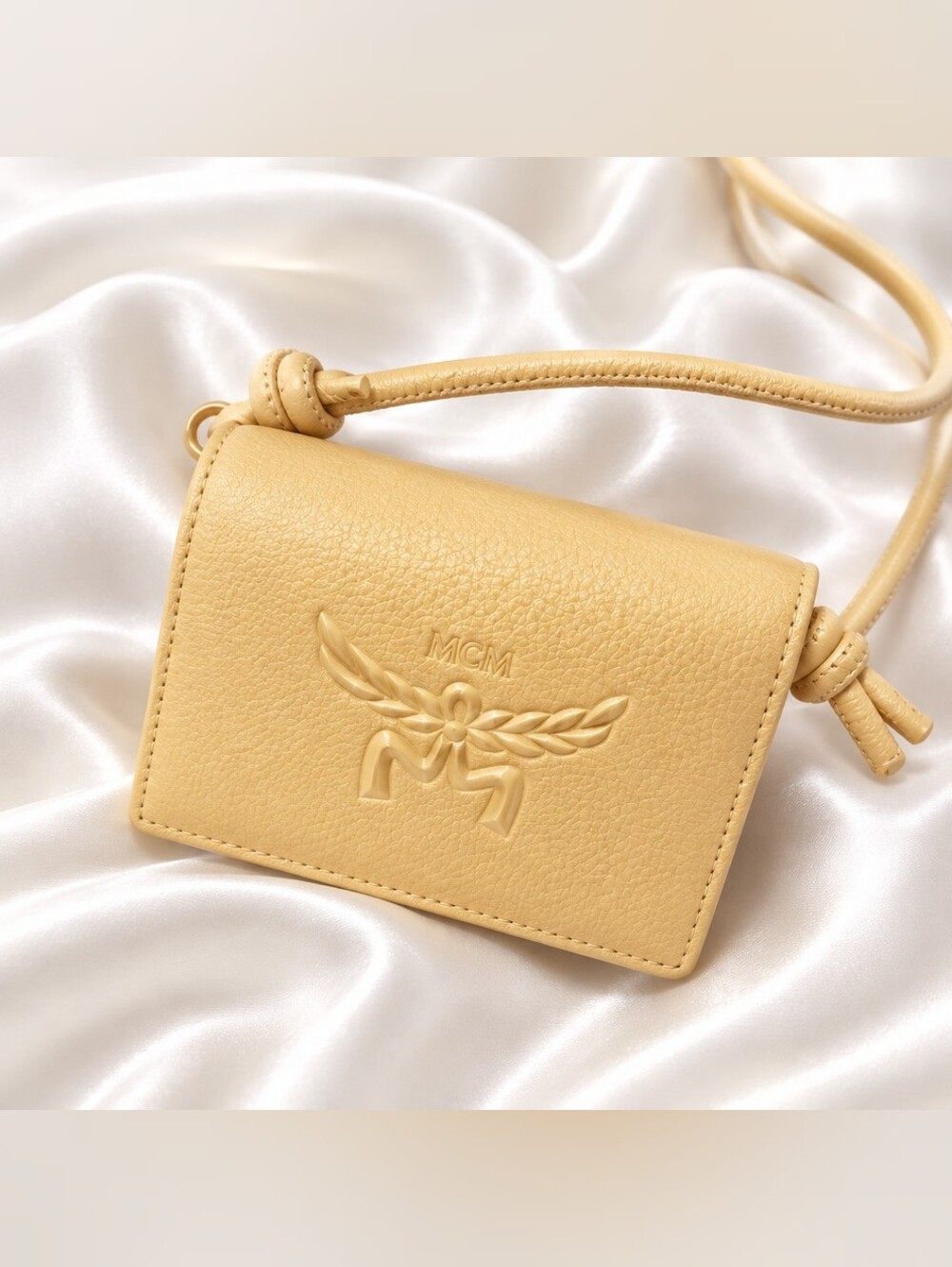 MCM Yellow Himmel Shoulder Wallet